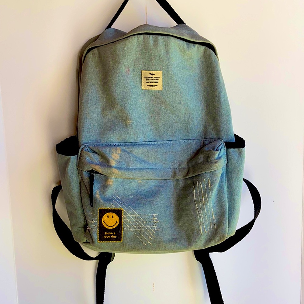 Light blue tie dye Backpack🌦🔆🌈